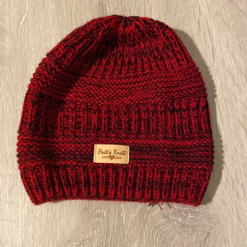 chunky knit beanie hat